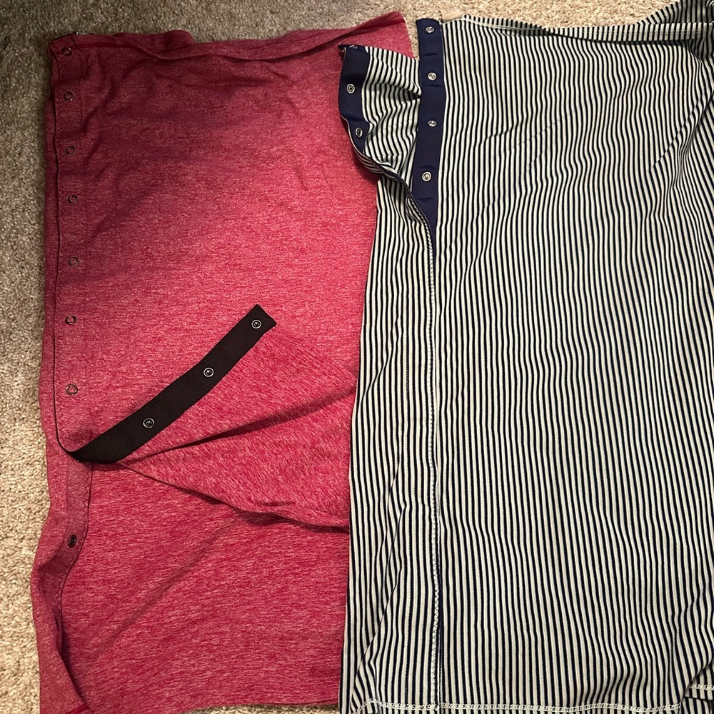 Lululemon Vinyasa Wrap Snap Scarf One Size Convertible Wrap Heather Pink/blue